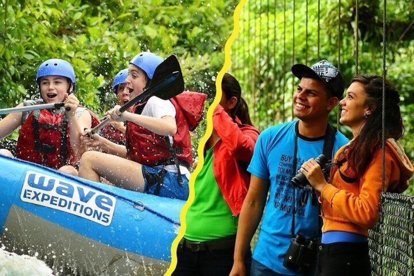 Class II-III Rafting and Hanging Bridges from La Fortuna