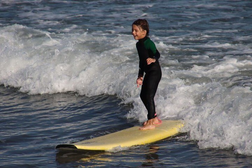Surf lesson on Valencia beach