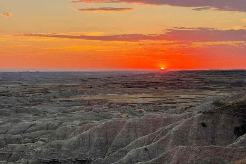 The Badlands Golden Hour 