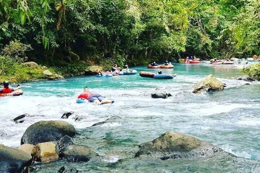 RIO CELESTE COMBO: River Tubing+Waterfall Hike+Animal Sanctuary