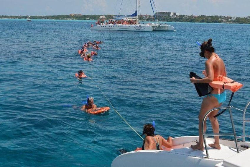 All Inclusive Catamaran Tour to Isla Mujeres, from Cancun to Riviera Maya