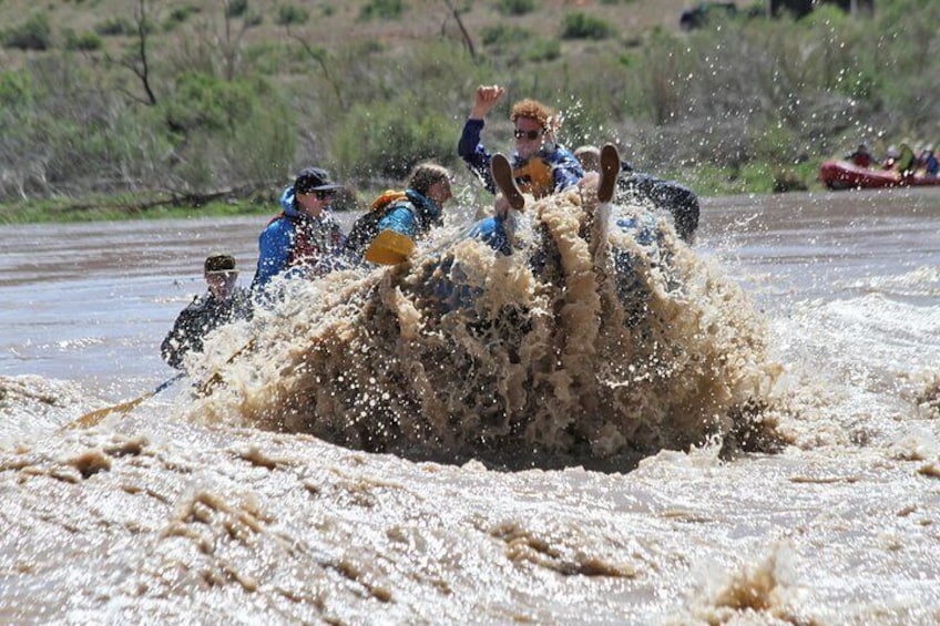 Riding the Bull through Rocky Rapid with Paddle Moab