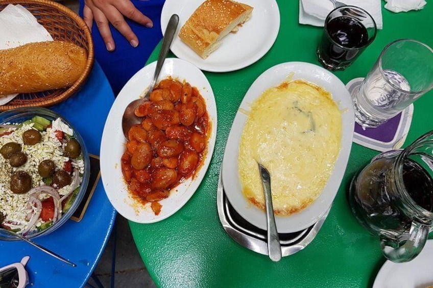 Meze with local dishes