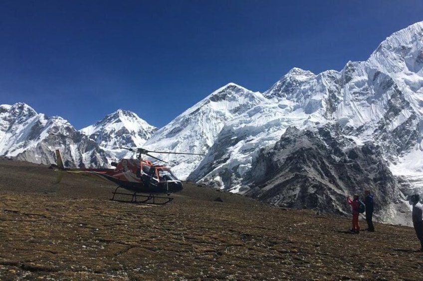 Private Everest Base Camp Helicopter flight with landing from Kathmandu day tour
