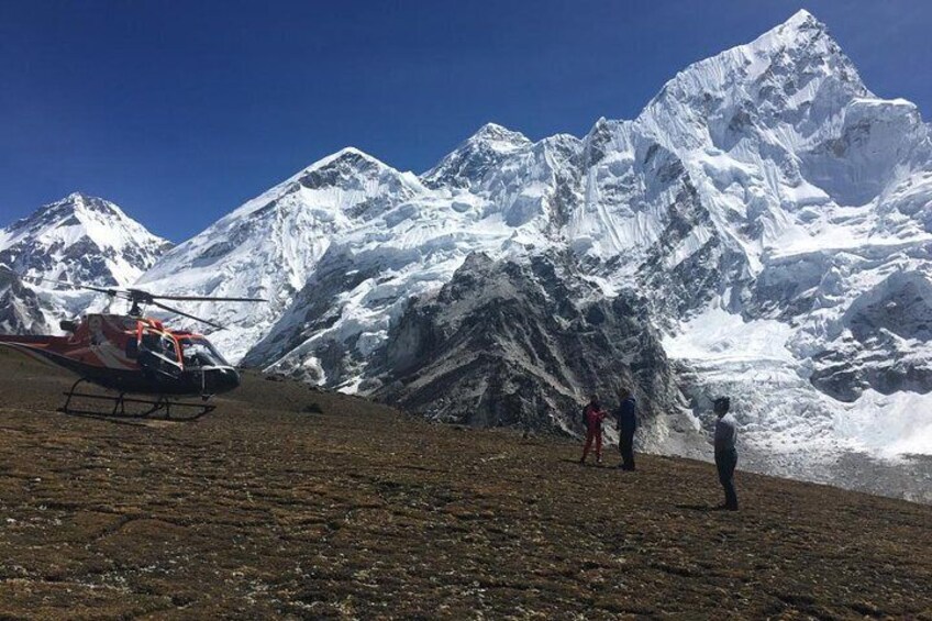 Everest base camp landing