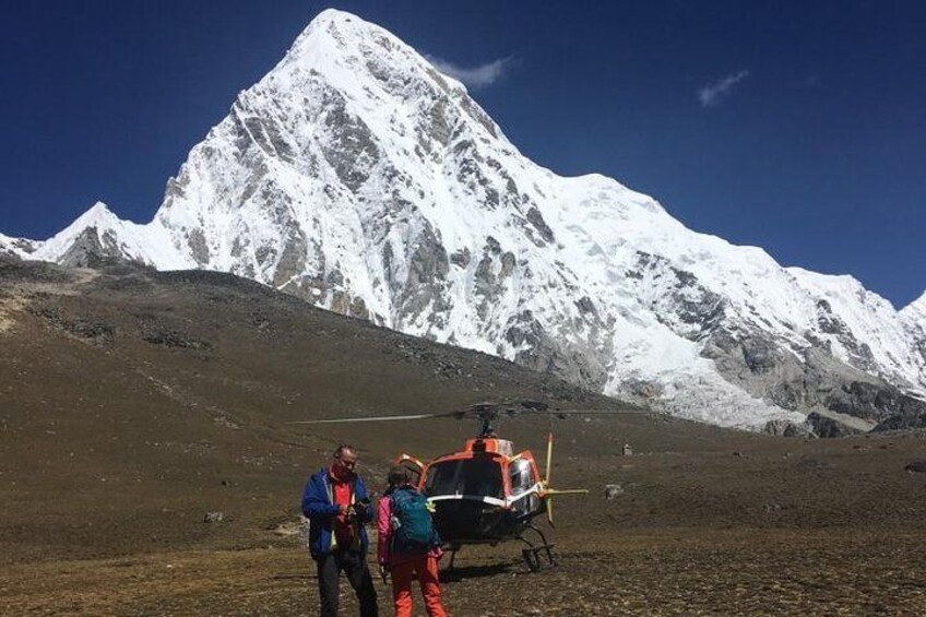 Private Everest Base Camp Helicopter flight with landing from Kathmandu day tour