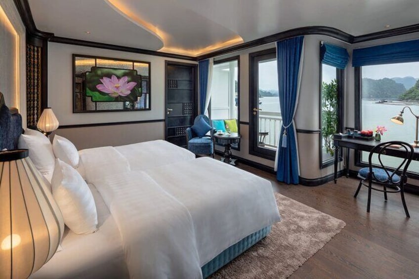 All-Inclusive 2 Day/1 Night Cruise with Meals, Kayaking, Caving, Beach in Halong