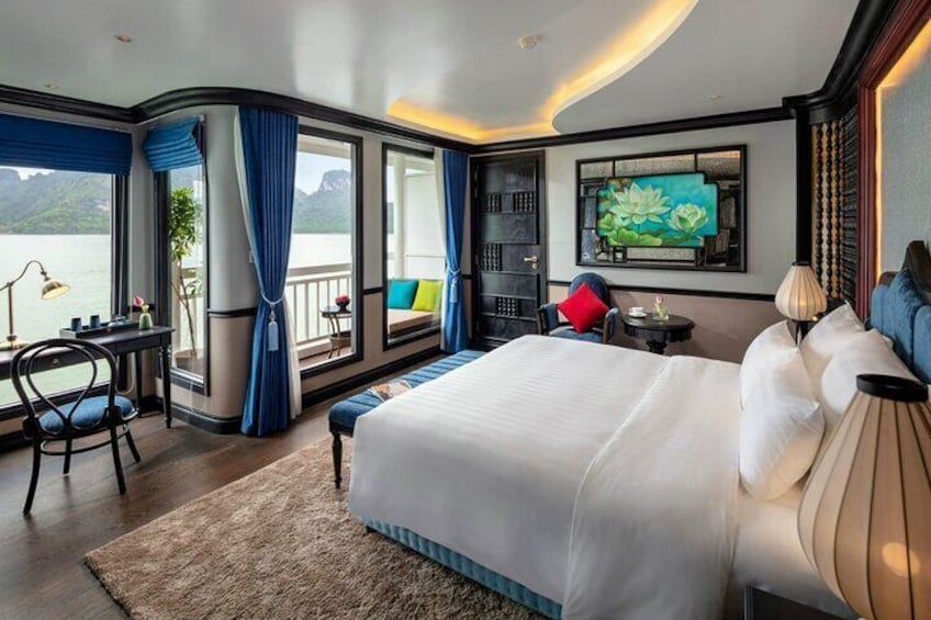 All-Inclusive 2 Day/1 Night Cruise with Meals, Kayaking, Caving, Beach in Halong
