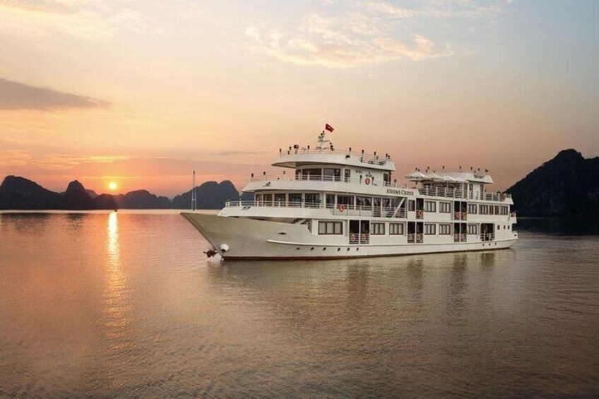 All-Inclusive 2 Day/1 Night Cruise with Meals, Kayaking, Caving, Beach in Halong