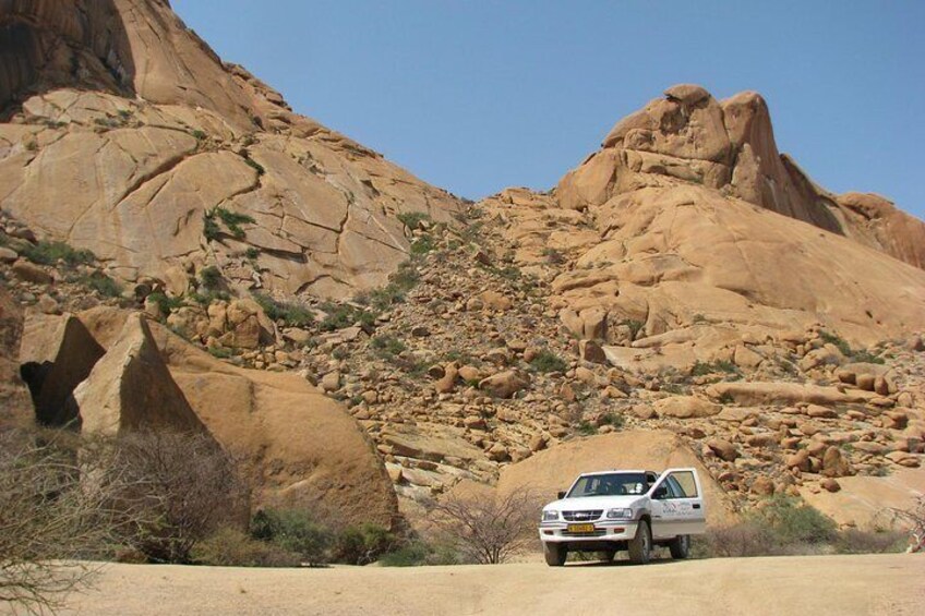 At the base of the Spitzkoppe Mountain