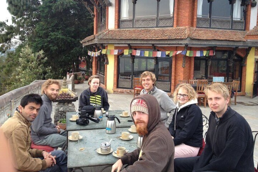 hot breakfast at nagarkot