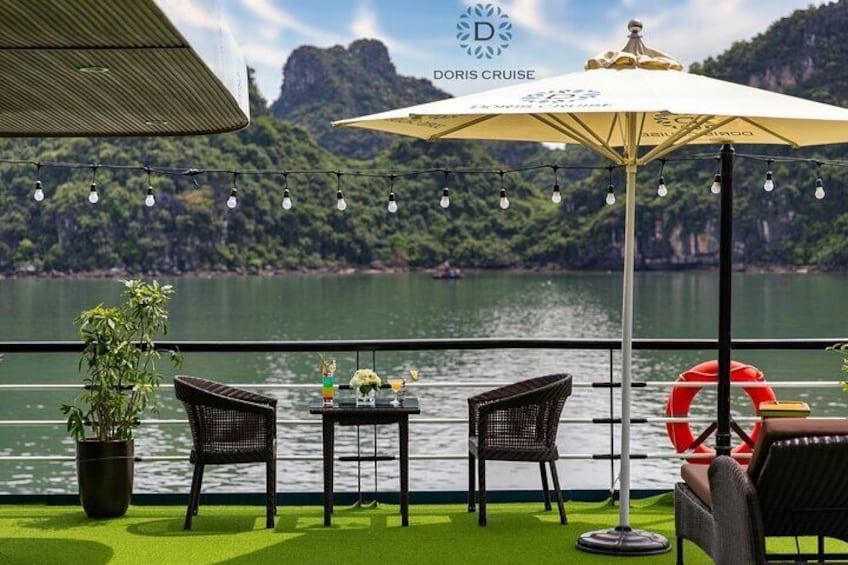 Luxury Doris Cruise 3 Days Explore Halong Bay Lan Ha Bay Private Balcony