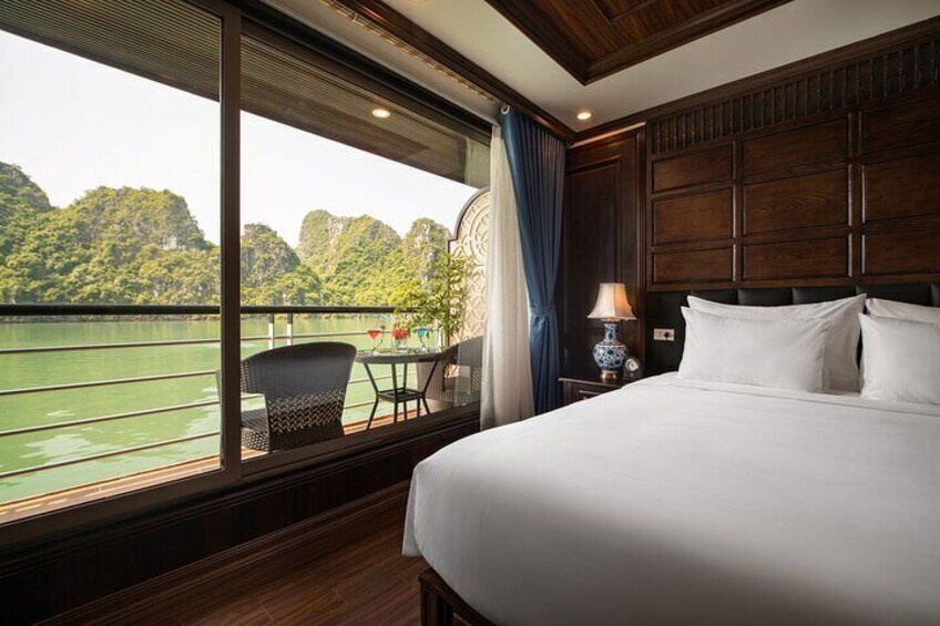 Luxury La Casta Cruise 3 Days Explore Halong Bay Lan Ha Bay Private Balcony