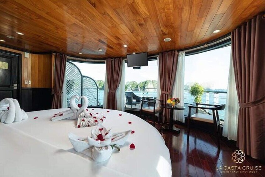  Luxury La Casta Cruise 3 Days Explore Halong Bay Lan Ha Bay Private Balcony