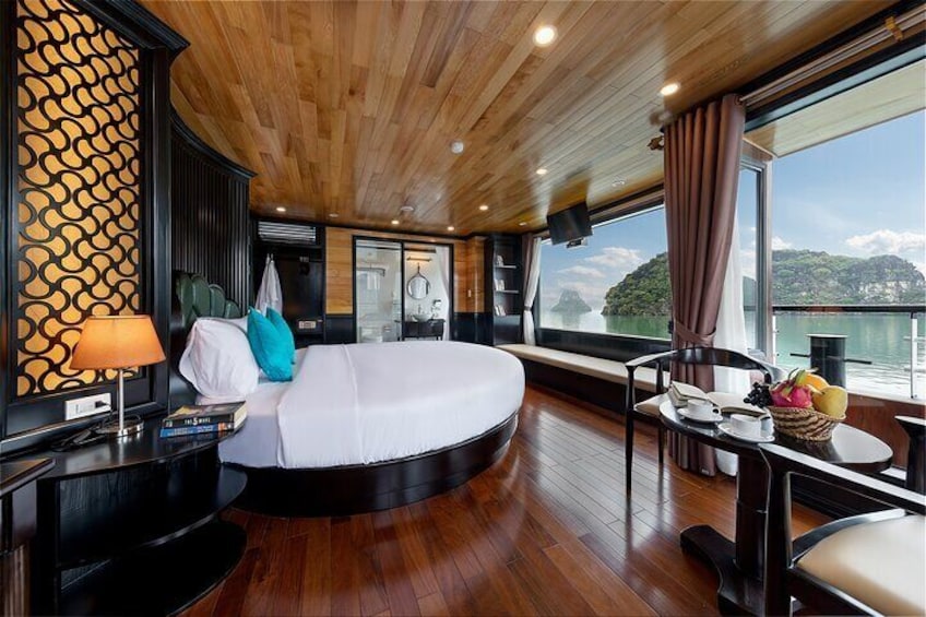 Luxury La Casta Cruise 3 Days Explore Halong Bay Lan Ha Bay Private Balcony