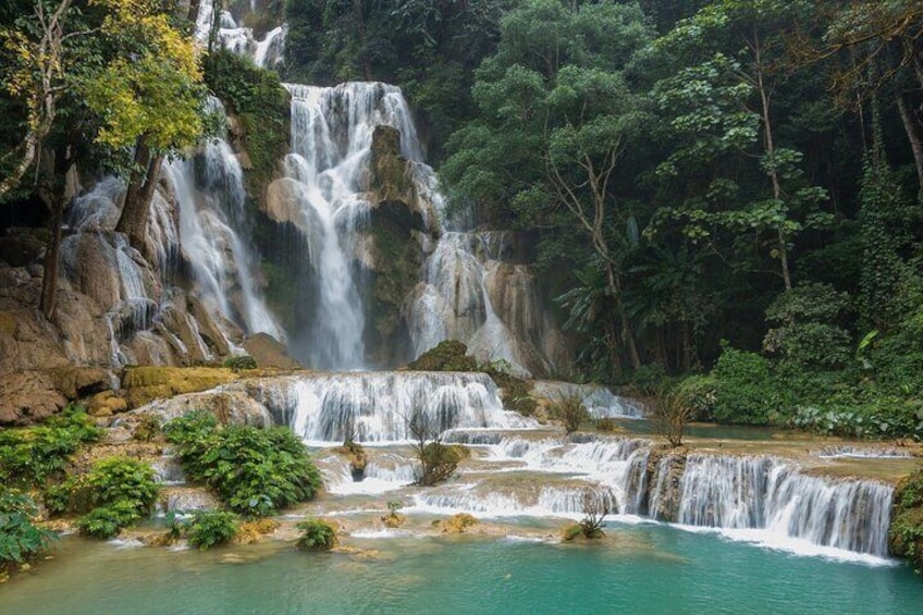 Private Tour: Pak Ou Cave and Kuang Si Waterfall Tour from Luang Prabang