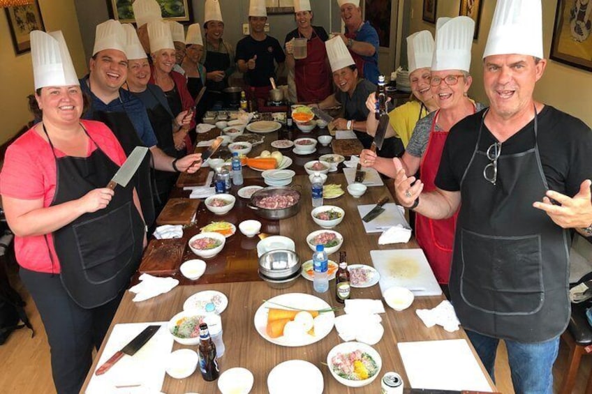 Vietnamese Food Cooking Class in Hanoi with Market Experience