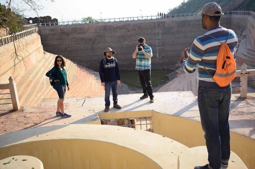 Guests from California learning about water culture of Rajasthan