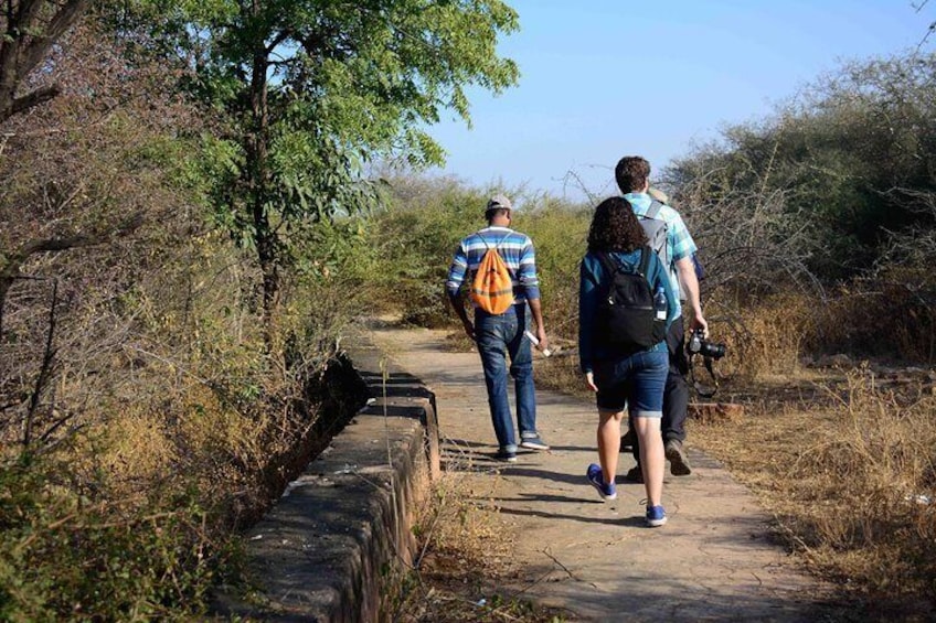 Guests from California learning about water culture of Rajasthan