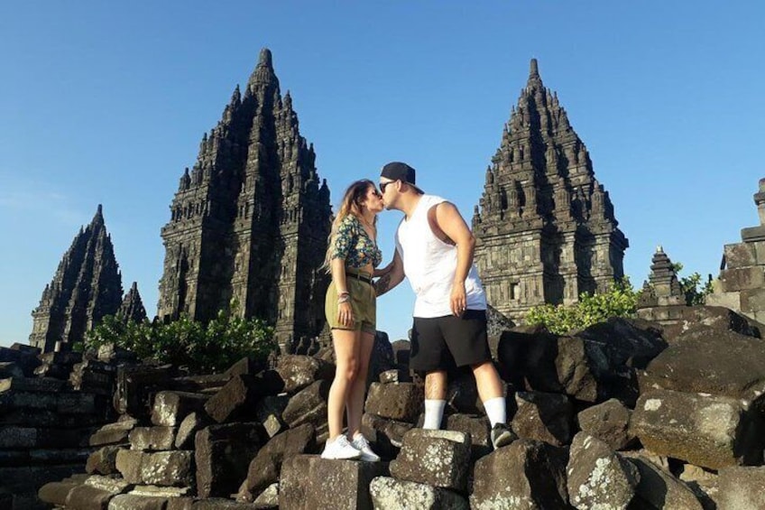 Couple photo at Prambanan temple
