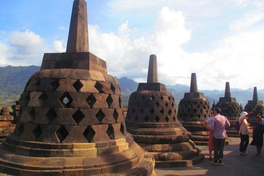 Borobudur temple during the day