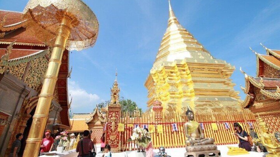 Half-Day Small-Group Doi Suthep Temple and Hmong Village Tour