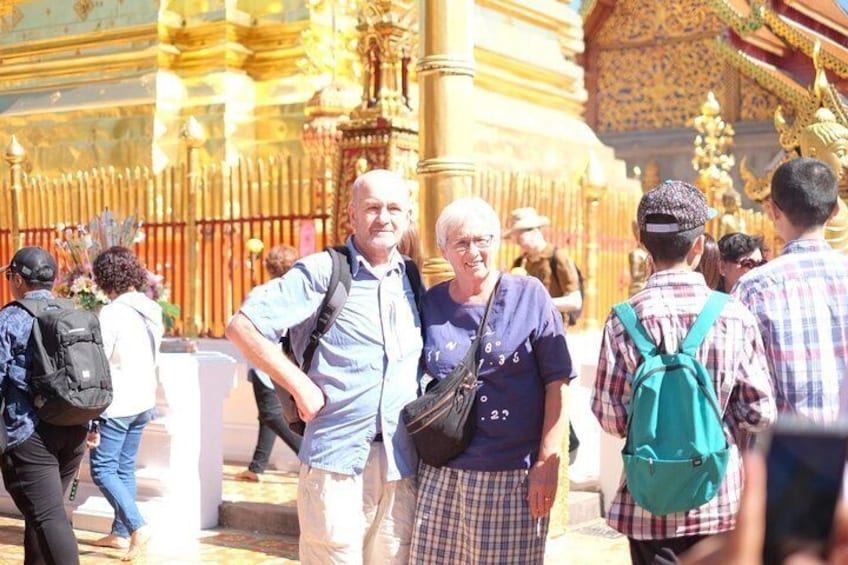Half-Day Small-Group Doi Suthep Temple and Hmong Village Tour