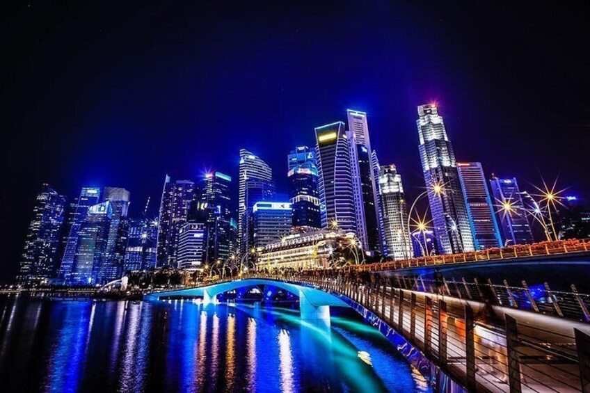 Singapore city during the night