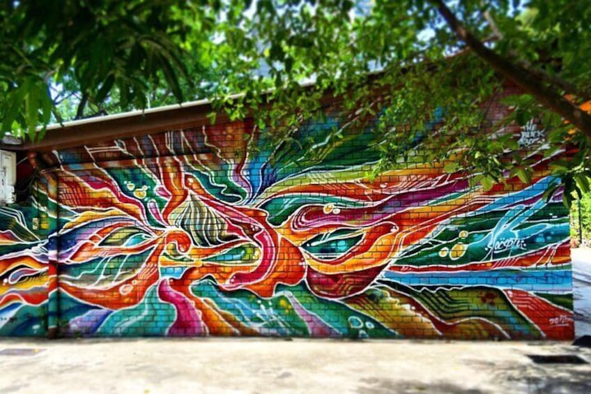 Slacsatu: A batik inspired wall by Slacsatu at Sultan Arts Village
