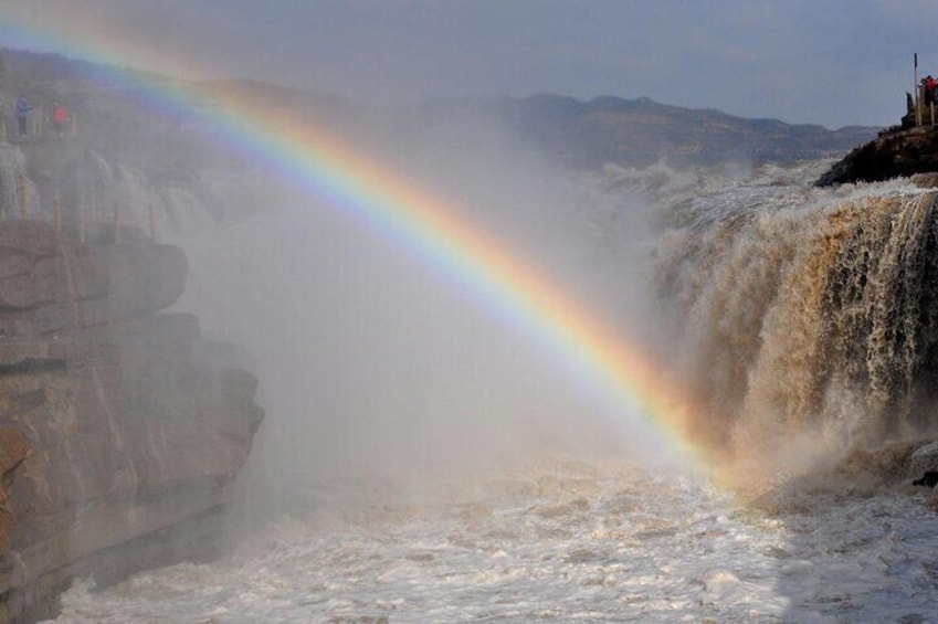 Misty Hukou Waterfall