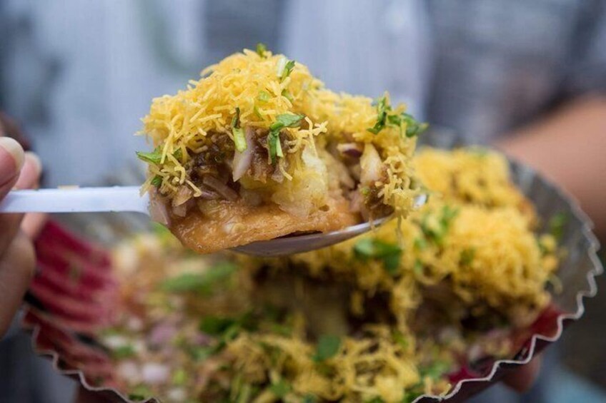 Sev Puri at Juhu Beach
