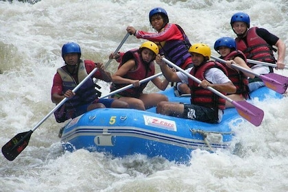 PHUKET-PHANG NGA: rafting en aguas bravas 5 km-ATV-Zipline-LNH