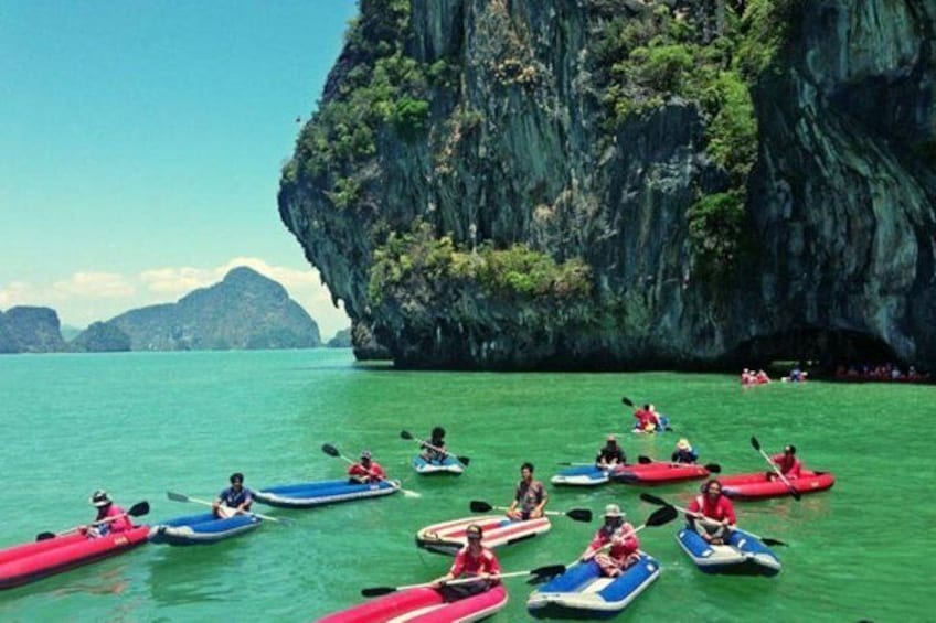 Phuket 5 in 1 Tour: Canoeing in Phang Nga Bay By Big Boat
