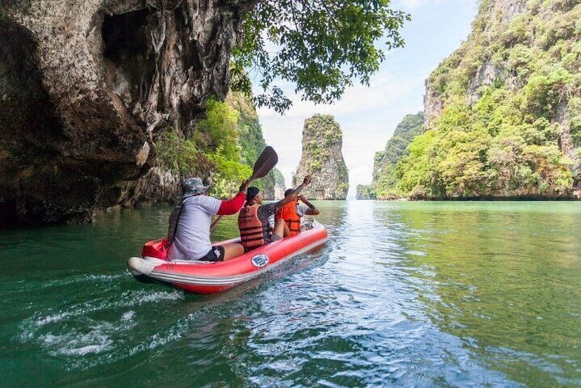 Phuket-James Bond Paradise Canoeing in Phang Nga Bay By Big Boat
