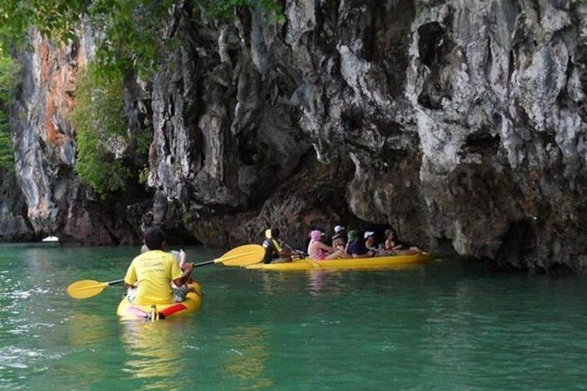 Phuket 5 in 1 Tour: Canoeing in Phang Nga Bay By Big Boat