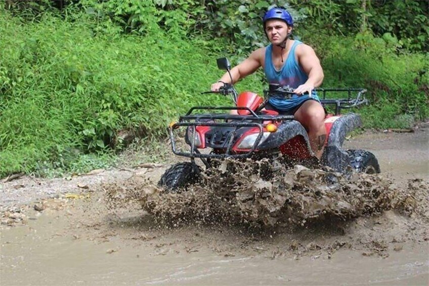 PHUKET: Rafting 7Km.-Monkey Cave-Lunch-Waterfall-Zipline 150 M..-ATV 30 Min.