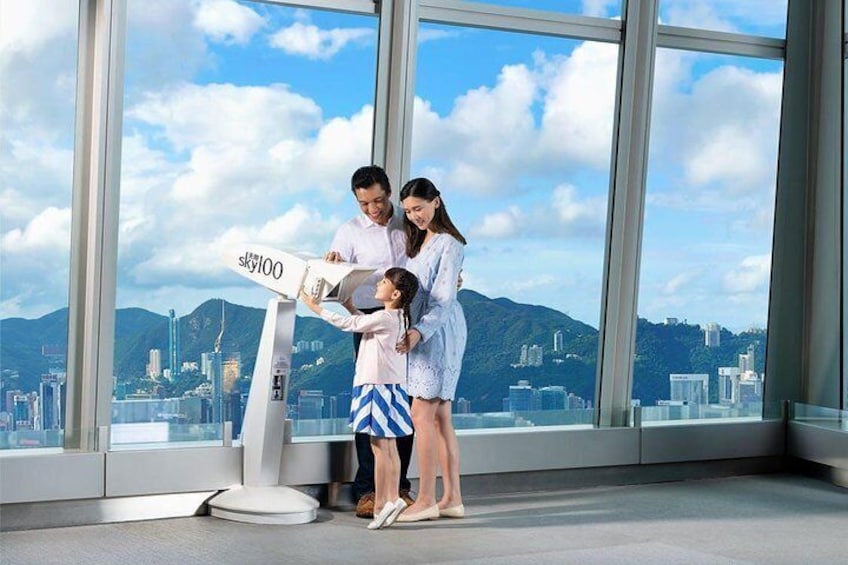 A place to get 360° views of the Victoria Harbor, Hong Kong Island, Kowloon, and the New Territories