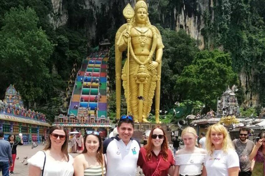 Family outing by Batu Caves