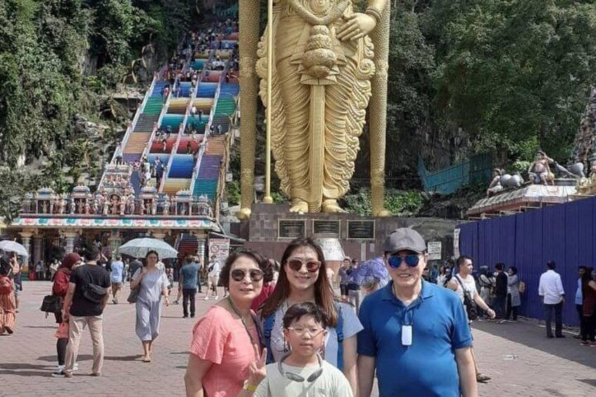 Family photo by Batu Caves