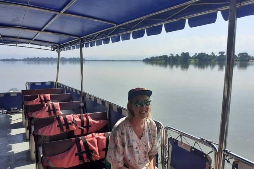 A boat ride to Orang Utan Island