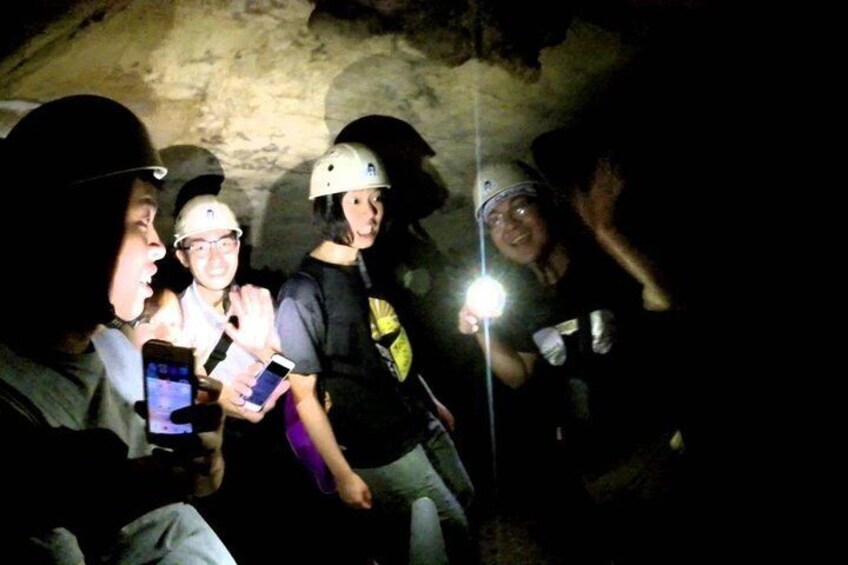 inside the cave is very dark as need to use torchlight