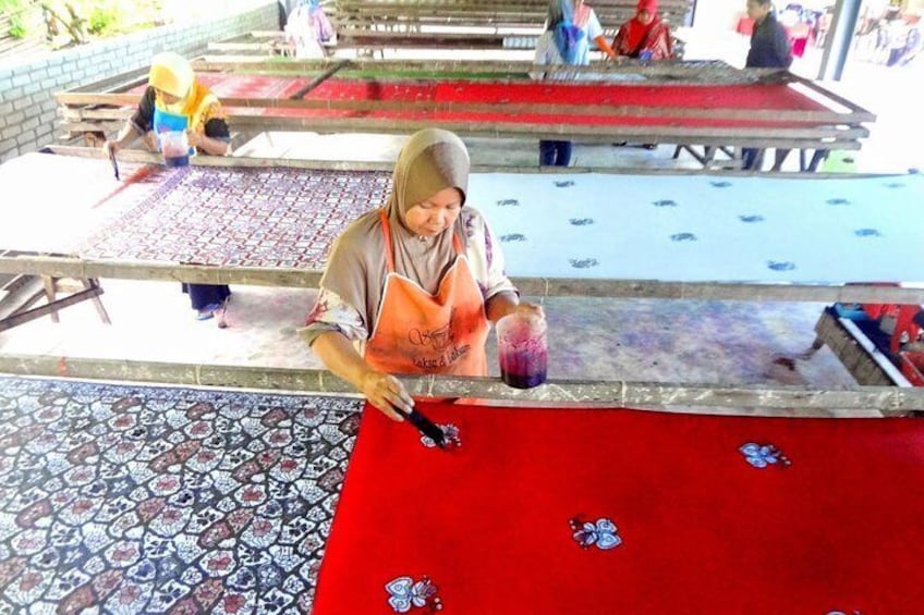 Batik Art in making