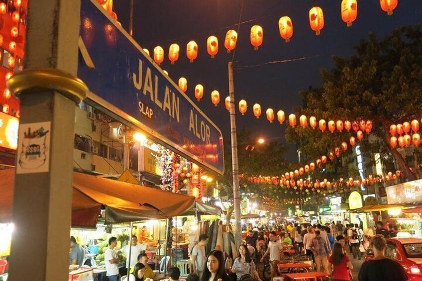 The famous Jalan Alor with local foods and goods