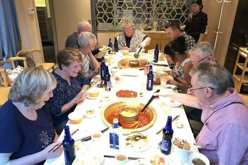 Show item 1 of 10. Hot hot Chengdu foodie tour very popular food with guide