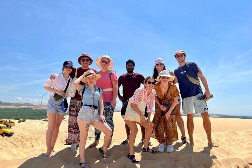 A Happy Group from England | White Sand Dunes 