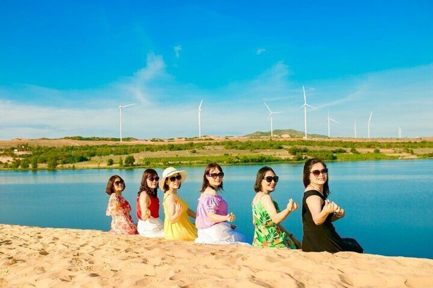 Miss. Ha Group came from Ha noi | White sand dunes 