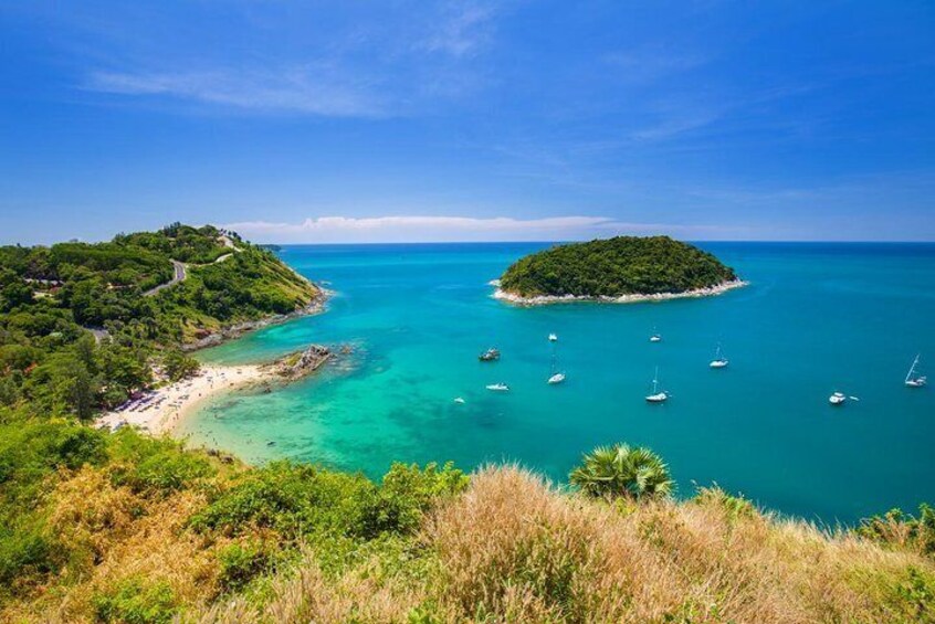 Scenic drive across the island, passing by iconic beaches