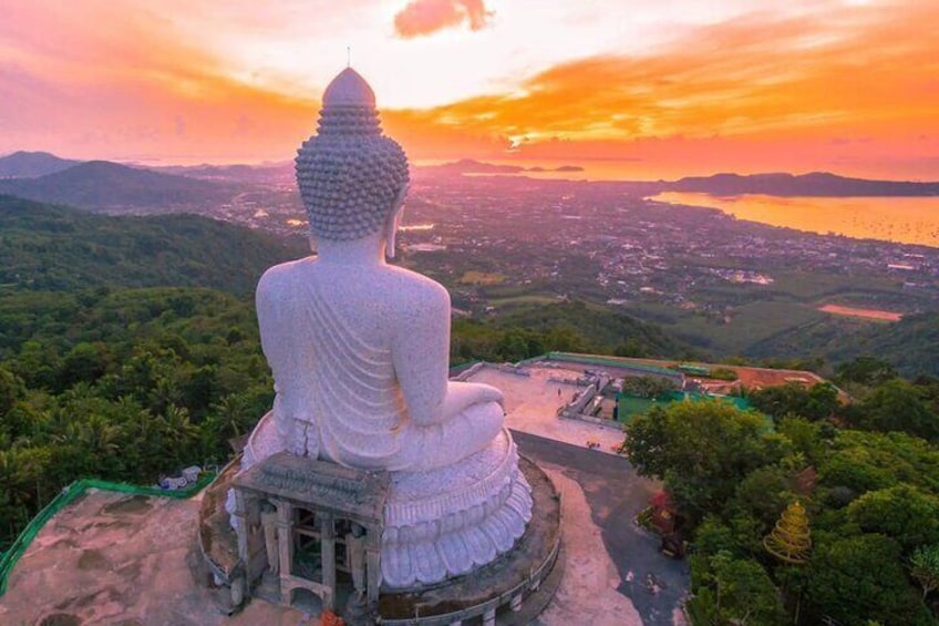 The Big Buddha in Phuket, Thailand, is a majestic 45-meter-tall statue of Lord Buddha, perched atop Nakkerd Hill, offering panoramic views of the island