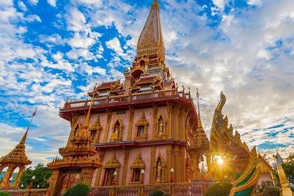 Visite de la ville de Phuket au point de vue, au grand Bouddha, au Wat Chal...