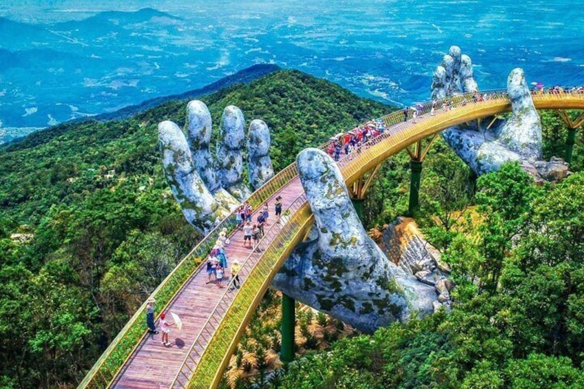 Golden Bridge & Ba Na Hills Full Day Small Group From Danang City